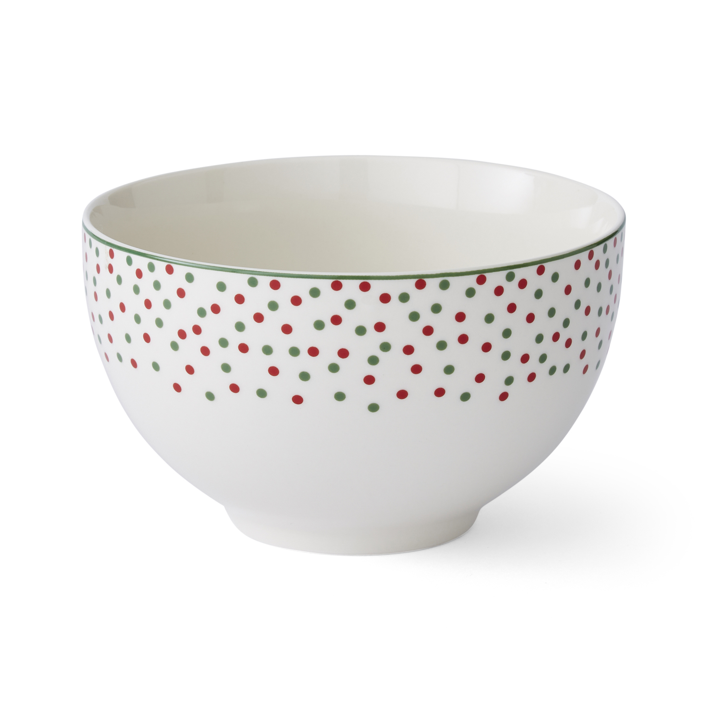 Christmas Tree Polka Dot Rice Bowl image number null